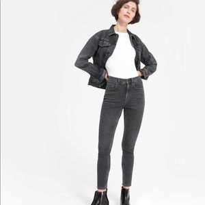 Everlane High Rise faded black jeans